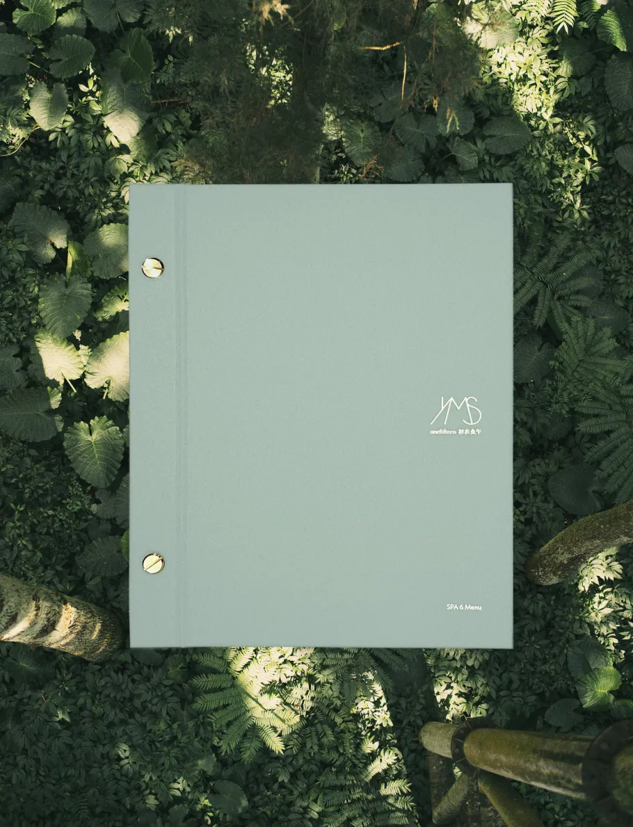 YMS by onefifteen Spa Menu Design
